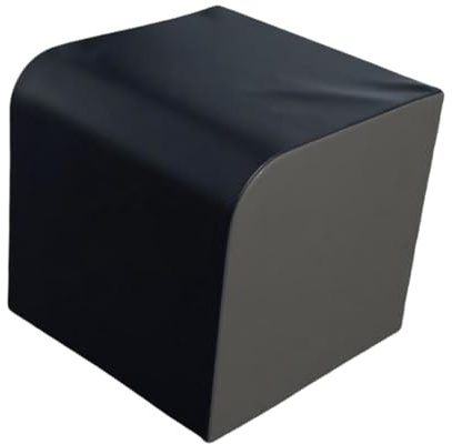 Milageto Boîte de Soutien pour Exercices de poussée des Hanches, Pont, Musculation à Domicile, fessiers, Pompes, Fitness pour Hommes, Femmes et Adultes, Gris Noir