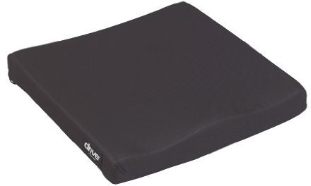 Drive Medical 14880 Molded General Use Wheelchair Seat Cushion, Black, 1 3/4 Inches, 16 x 16 x 1.75