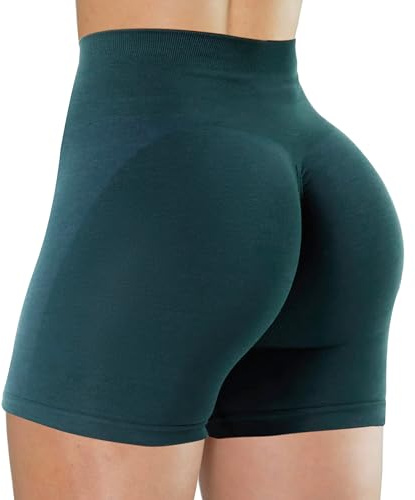 Unthewe, Pantaloncini da Allenamento Push-up da Donna, a Vita Alta, Senza Cuciture, per Palestra e Yoga, M