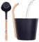 Cubo de sauna con cucharón, cubo de sauna de aluminio de 7 L con mango largo, juego de cucharas, cubo de sauna con cucharón, accesorios de sauna, juego de accesorios de sauna con cubo de infusión,