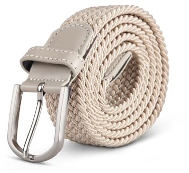 Bestlivings hemmy Stretchgürtel Flechtgürtel - Elastischer Stoffgürtel, dehnbarer Gürtel ohne Löcher, Unisex stufenlos verstellbarer Gürtel für Damen Herren