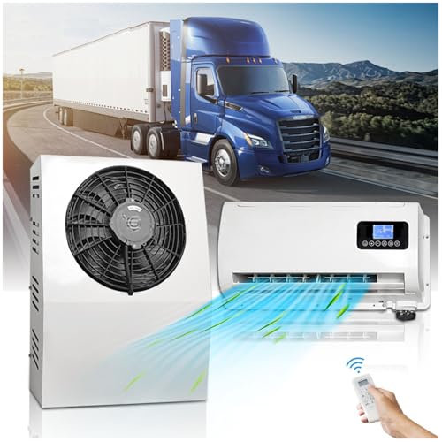 DC 12V Air Conditioner Electric RV Rooftop Air Conditioner Unit Split Cool Parking Air Conditioning Scroll Compressor Camper Air Conditioner For Truck BUS Minivans