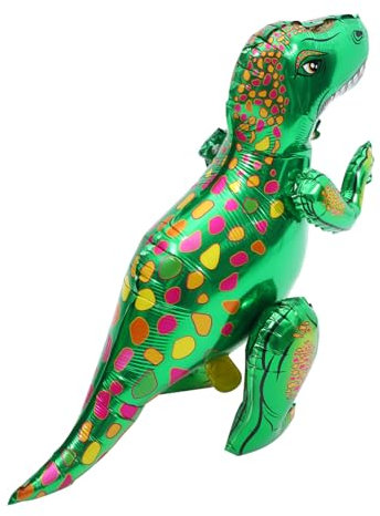 ibasenice 2stücke Dinosaurier Folienballons Grünes Tyrannosaurus Modell Für Kindergeburtstag Partydekoration Fotorequisiten Für Unvergessliche Und Festliche