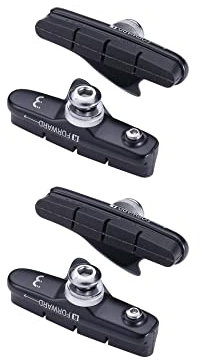 BBB Cycling RoadStop Rim Brake Pads Cartridge Shimano And SRAM Compatible Optimum Gripping Power Minimal Wear, Black, BBS-02