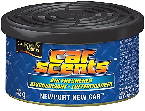 California Scents Car Scents Autoduft Lufterfrischer Duftdosen Air Freshener, Newport New Car, 42g (12 Stück)