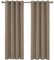 Deconovo Rideau Occultant Thermiques Anti Froid, Double Rideau Isolant Anti-Bruit, Économie d'Énergie, Idéal pour Chambre et Salon, 135x240 CM (Largeur x Hauteur), Taupe, 2 Pièces