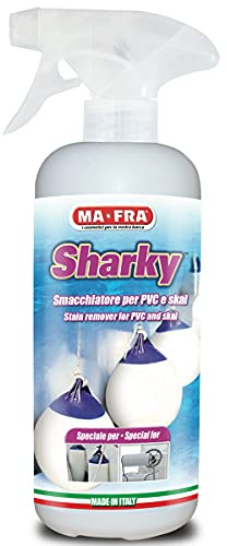 Ma-Fra Sharky, Smacchiatore per Imbarcazioni, Adatto a Superfici in PVC e Skay, Ideale per la Pulizia dei Parabordi, 500ml
