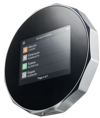 SecuX V20 – Sicherste Krypto Hardware Wallet mit Bluetooth und NFT Unterstützung – Plattformübergreifend – Verwalten Sie ganz einfach Ihre Bitcoin, Ethereum, SOL, LTC, Doge, BNB, ERC20, BSC und mehr