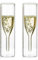 Sziqiqi Massive Doppelwandige Champagnerglas Kristallgläser, Classics Tulip Goblet Stemless Clear Glass Cups, Mundgeblasene Toastgläser für Hochzeiten, Partys, Bars, Doppelwandigen