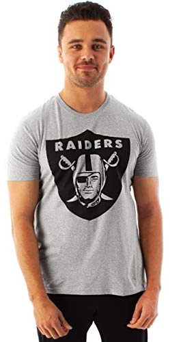 NFL Football Las Vegas Raiders Logo Men's Game Short Sleeve Grey T-Shirt