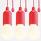 greate LED Lampe batteriebetrieben rot - 3x Pull Light 1W mit Zugschalter inkl Batterien - kabellose Leuchte warmweiß - mobiles Licht ideal für Garten Zelt Camping Kleiderschrank Party Dekoration