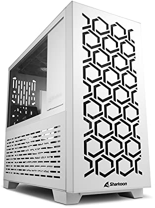 Sharkoon MS-Y1000 - Case per PC Micro-ATX, colore: Bianco