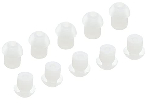 sourcing map Ersättnings silikon svamp öronproppar för akustiska tubhörsnäckor, transparent förpackning med 10