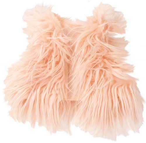 Götz 3403520 Fellweste pink - Puppenkleidung für Babypuppen Gr. M von 42 - 46 cm und Stehpuppen Gr. XL von 45 - 50 cm