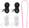 4 Stück Kordel Schwarz Kordel für Jogginghose 130 cm Kordel für Hosenbund mit 1 Stück Einfädler Weiß Hoodie Polyester Band Universal Kordelenden Metall Ersatzseil für Sportschuhe Sporthosen