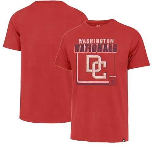 47 T-shirt de baseball à manches courtes avec logo principal de l'équipe de la marque MLB Borderline Franklin Cooperstown pour homme