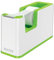 Leitz Klebeband-Tischabroller, Fester Stand, Klebebandabroller inkl. Klebeband, Weiß/Grün, Duo Colour, WOW, 53641054