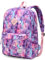VASCHY Schulrucksack Teenager Mädchen, Rucksack Damen Herren Wasserdichter Basis Rucksäcke für Kinder Jungen,Rosa Sternennacht