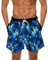 Kurze Brettshorts lässige Tasche locker bedruckter Herren Summer Tethershorts Herren Enge Badehose Atmungsaktiv Schwimmhose Badeshorts Männer Elastisch Trainingsshorts Verstellbar Tunnelzug mit Tasche
