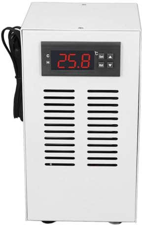 MENDUNER Aquarium Kühler, Aquarium Kühler Axolotl, 72 W Wasserkühler, Aquarium Aquarium Kühler, 3 L/min, 30–35 DB, Geräuscharmes Kühlsystem mit Konstanter Temperatur, AC100–240 V