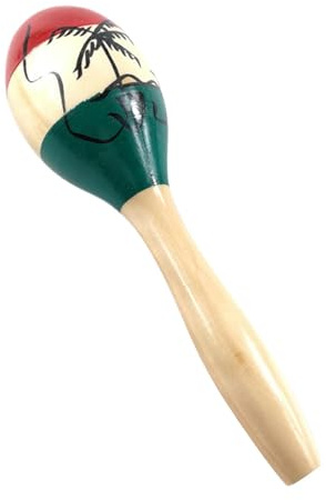 Maracas pour, Maracas en bois,Hochets à percussion à main en bois | Instruments de Percussion d'apprentissage pour 11x3 pouces, jouet bruiteur avec son clair pour fête de Festival