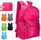 Zaino pieghevole leggero piccolo impermeabile zaino da trekking durevole zaino pieghevole per donne uomini all'aperto escursionismo ciclismo viaggi passeggiate campeggio (M-Rosa rossa)