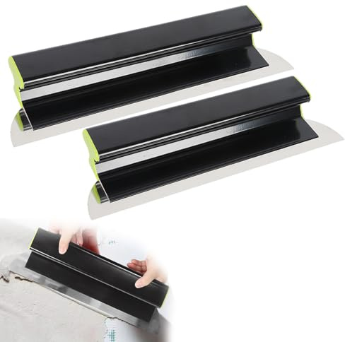 60 cm ytspatel med Z-handtag plattspackel av aluminiumlegering för gips, tapetarbete och väggdekoration och byggprojekt (40 cm)