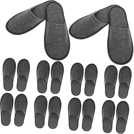 BESTYASH 20pièces Lot de Pantoufles Jetables Hôtel Unisexes pour Invités Voyages et Intérieur Anti-dérapantes et Pratiques