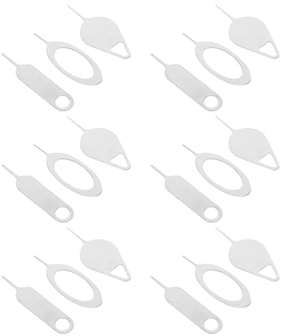 VALICLUD 100 Aiguilles d'Ouverture de Carte Sim en Acier Argenté Extracteurs Pratiques pour Smartphones et Tablettes Lot de 100 Pièces pour Éjection Facile des Cartes Sim