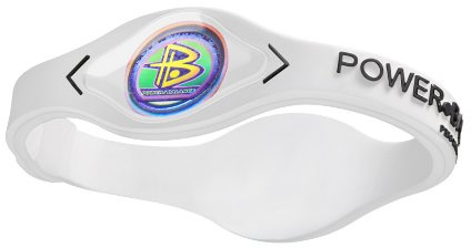 PowerBalance silikon handledsband Power Balance armband vit-svart S