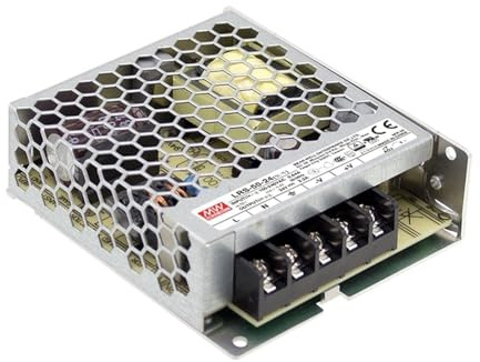 MeanWell LRS-50-24 - Fuente de alimentación conmutada (52 W, 24 V, 2,2 A), Controlador de Transformador