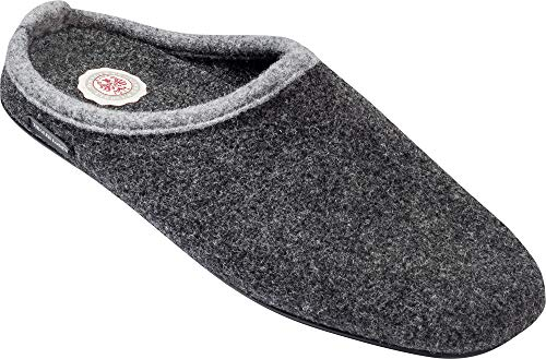 Tiroler Loden Merino-Filzpantoffel, Bequeme Hausschuhe für Herren & Damen, Filz-Puschen für zuhause, Pantoffeln mit ergonomischem Fußbett zum Wohlfühlen, Gr. 37-46