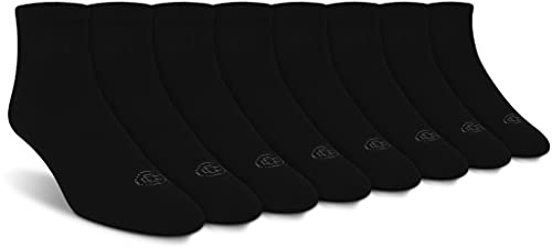 Doctor's Choice Diabetic Socks for Men Super Soft, Non Binding - Loose Wide Top Diabetic Ankle Socks for Men 4 Pairs, Black, X-Large, Sock Size 13-15