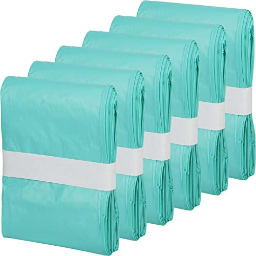 Lisyee 6 Count Cat Litter Pail Liner Refills - Bags Compatible with Litter Champ Pail, Green, Lightly Scented