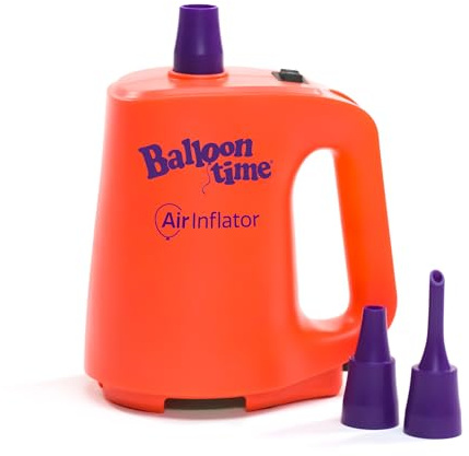 Balloon Time Gonfiatore e sgonfiatore elettrico – Potente pompa ad aria elettrica portatile per palloncini, arco di palloncini, decorazioni per feste, gonfiabili e materassi ad aria
