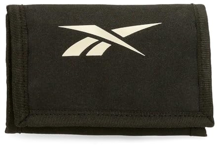 Reebok Malden Cartera con Monedero Negro 13x8x2,5 cms Poliéster by Joumma Bags