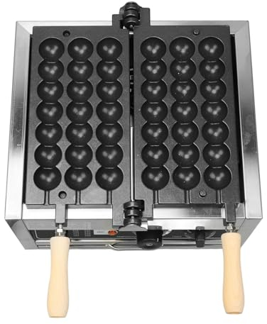 Máquina Comercial para Hacer Gofres de Burbujas, 1500W, Indicador LED, Revestimiento Antiadherente, Sabor único para Cocina de Restaurante (Enchufe europeo 220V)