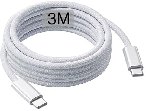 3m USB C to USB C Cable for IPhone 17/16/15, Fast Charger USB C for IPhone 17 Air/16 Pro Max/15 Plus/16E,Long Charging Lead for iPad Pro 10/11th, Google Pixel 10/9/8/7/6/5,Samsung Galaxy Z Flip 4/5/6