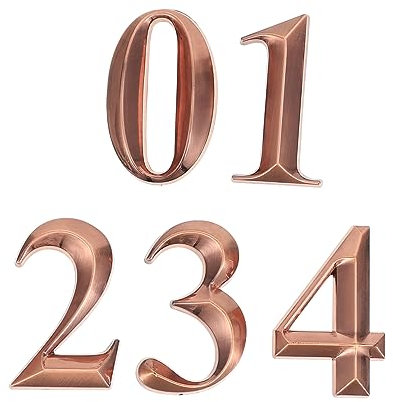 Operitacx 1bag Self-Adhesive Door House Number Plaques Easy Install Stick Numbers for Street Address