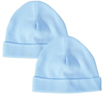 Baban Baby Premature Hat Set 2 Pack Cotton Tiny Baby, Blue