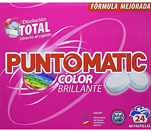 Puntomatic Detergente en Pastilla Ropa Color - 24 Lavados