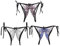 ITODA Tanga Damen Offen Strings Spitze Unterwäsche Panties Frauen 3Pcs Unterhose G-String Dessous Stringtanga Attraktiv Love Damenwäsche Slip Hautfreundlich G-Schnur Blume des Begehrens