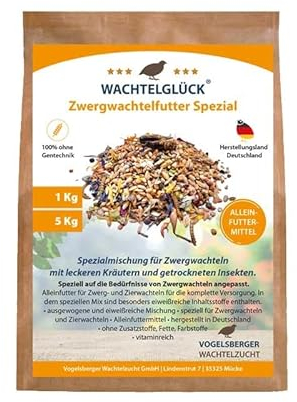 WachtelGlück® Zwergwachtelfutter Spezial 5 Kg