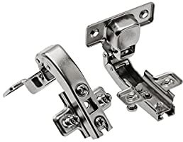 Solmer LTD 10pcs x Blind Corner 90 Degree Kitchen Cabinet Concealed Angular Door Hinges (35mm Hinge Cup, Unfinished, Modern Style)