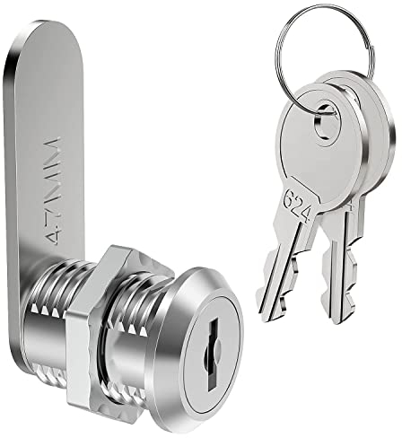 VOCIBO® Serrure de Boîte aux Lettres 20 mm, d'Armoire avec Clé, de Meuble, de Casier, à Levier pour Portes d'Armoire