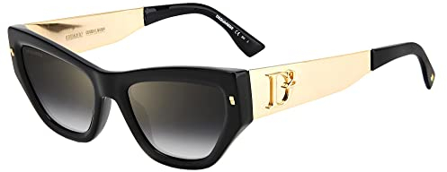 DSQUARED2 Unisex D2 0033/S Sonnenbrille, Rhl/Fq Gold Black, 53 cm