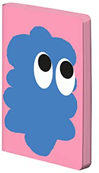 Nuuna Notizbuch A6 | Graphic S - Sweet Joe | 2,5 mm Punktraster | 176 nummerierte Seiten | 120 g Premium-Papier | Leder rosé | nachhaltig produziert in Deutschland