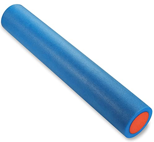 DRUNA Rodillo de Masaje de Yoga EPE INDIGO Masajes Musculares Pilates Yoga Foam Roller Fitness 90 * 15 cm Azul