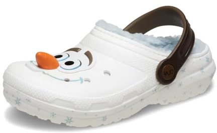 Crocs Unisexe Enfant Frozen Olaf Lined Classic Clog K Sabots, Multi, 28/29 EU