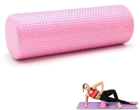 Rullo Massaggio Muscolare. Fitness Rullo in Schiuma. Eva Foam Roller. Alleviare Il Dolore, Allenare i Muscoli, Massaggio della Schiena, Gambe. 45x15cm